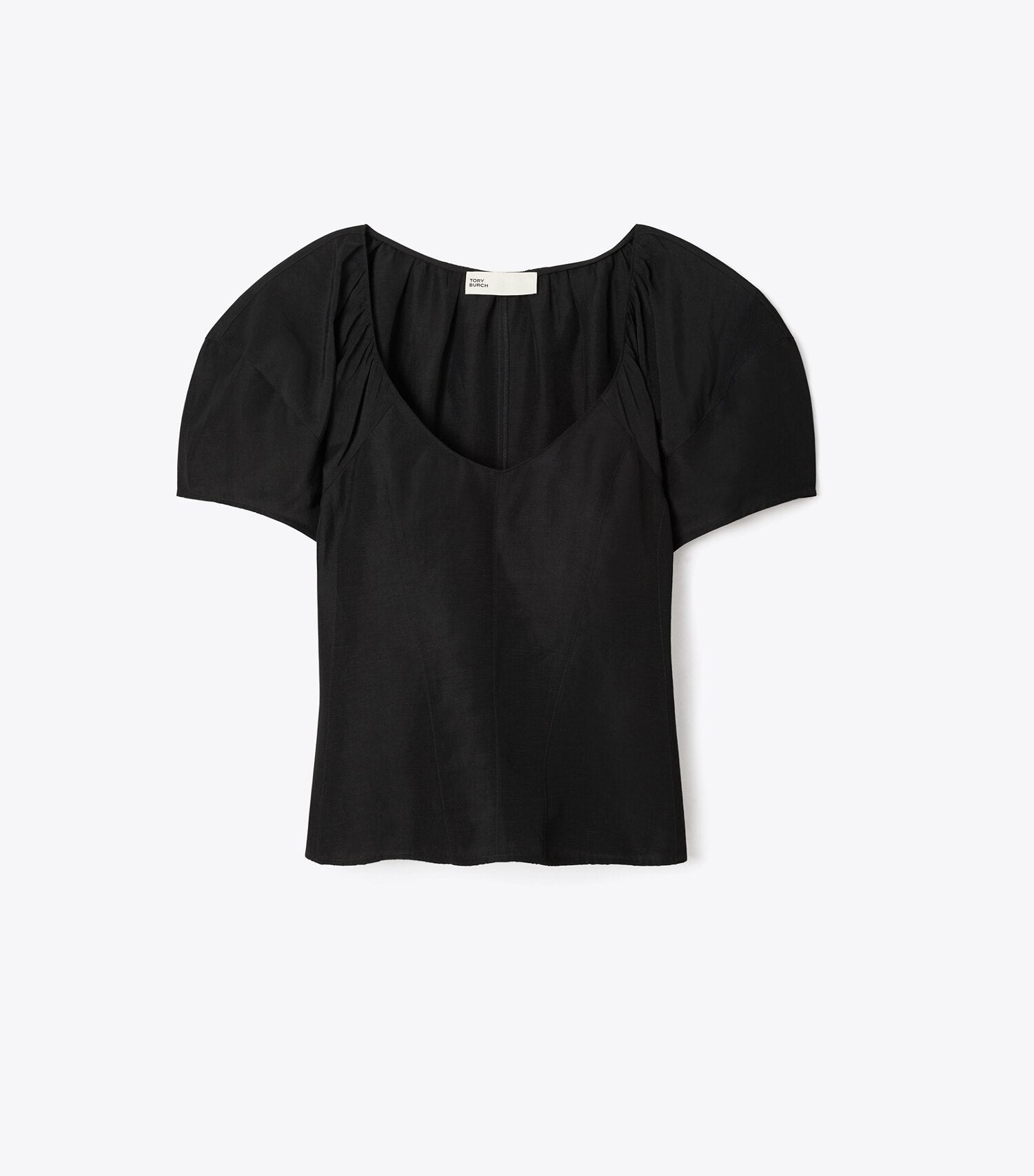Balloon Sleeve Viscose Top
