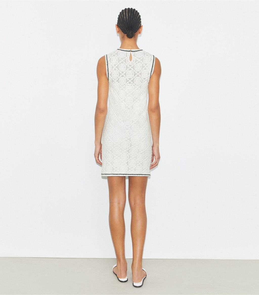 Cotton Pointelle Knitted Tank Dress