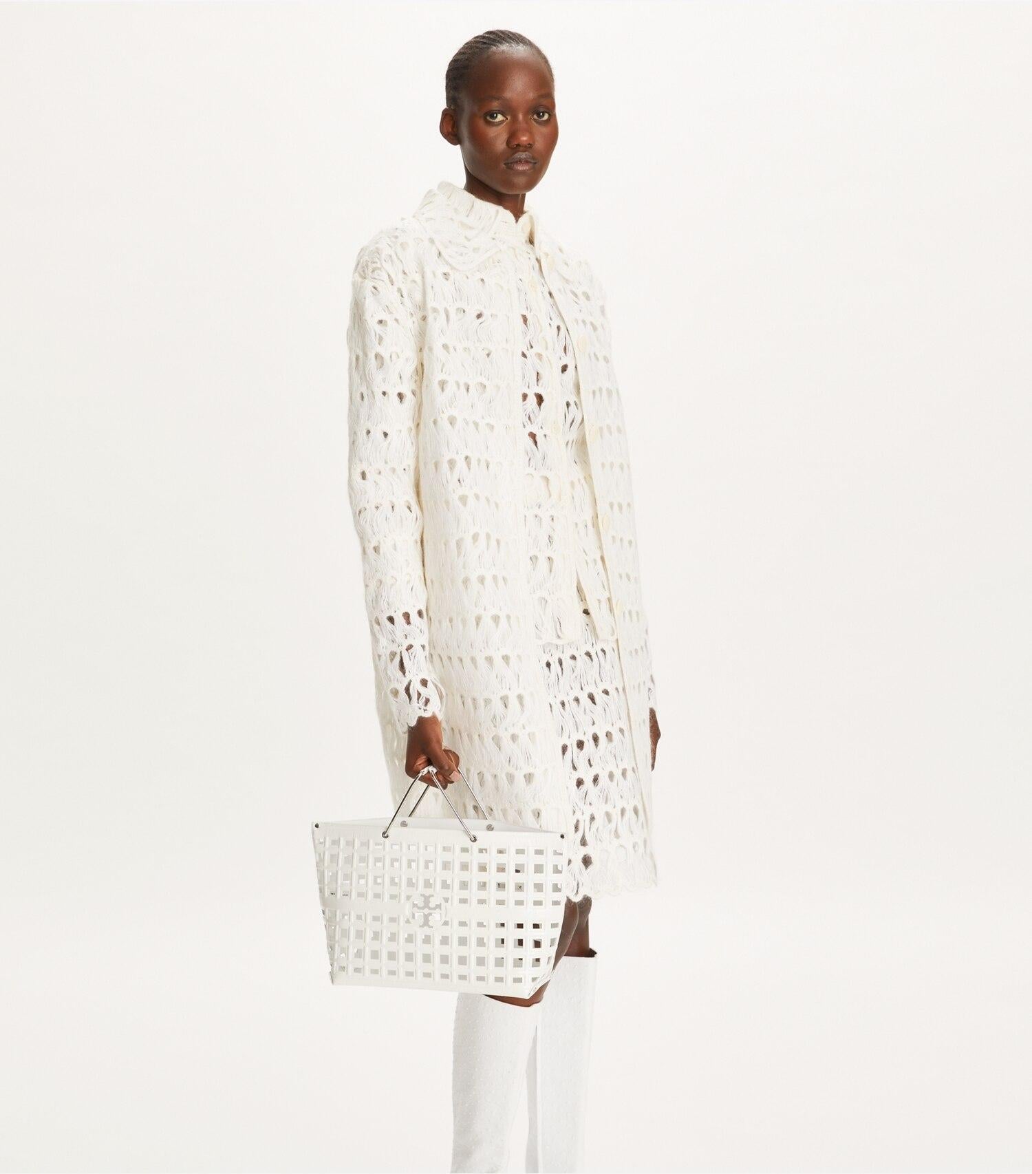 Ella Croc-Embossed Market Tote