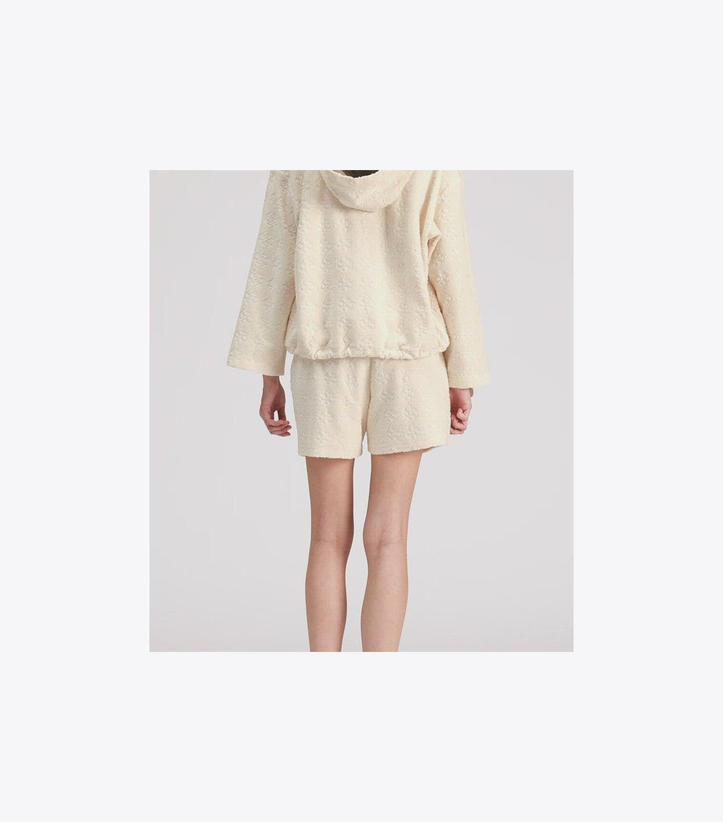 Terry Jacquard Logo Hoodie