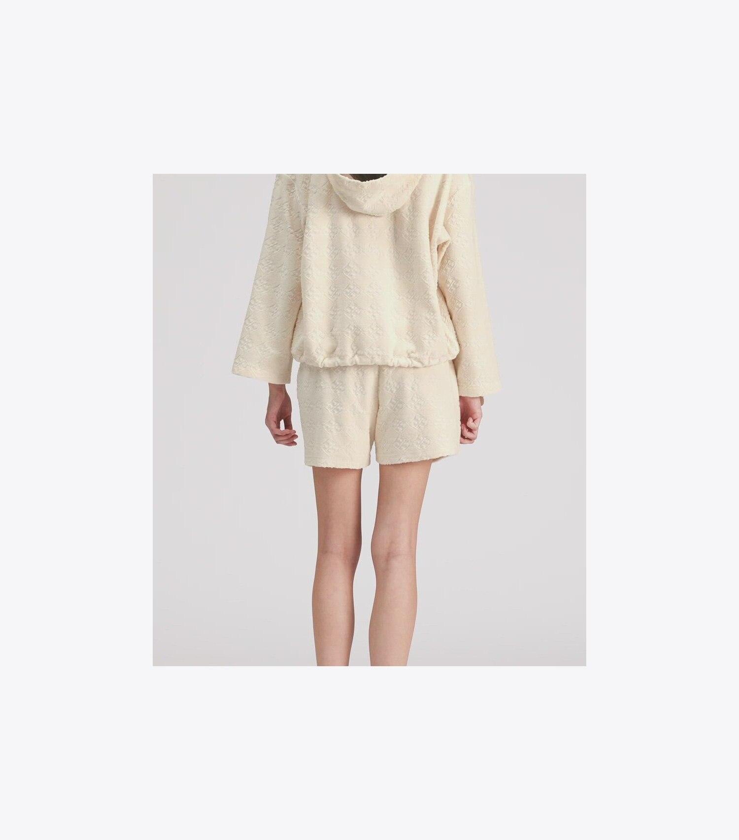 Terry Jacquard Logo Hoodie
