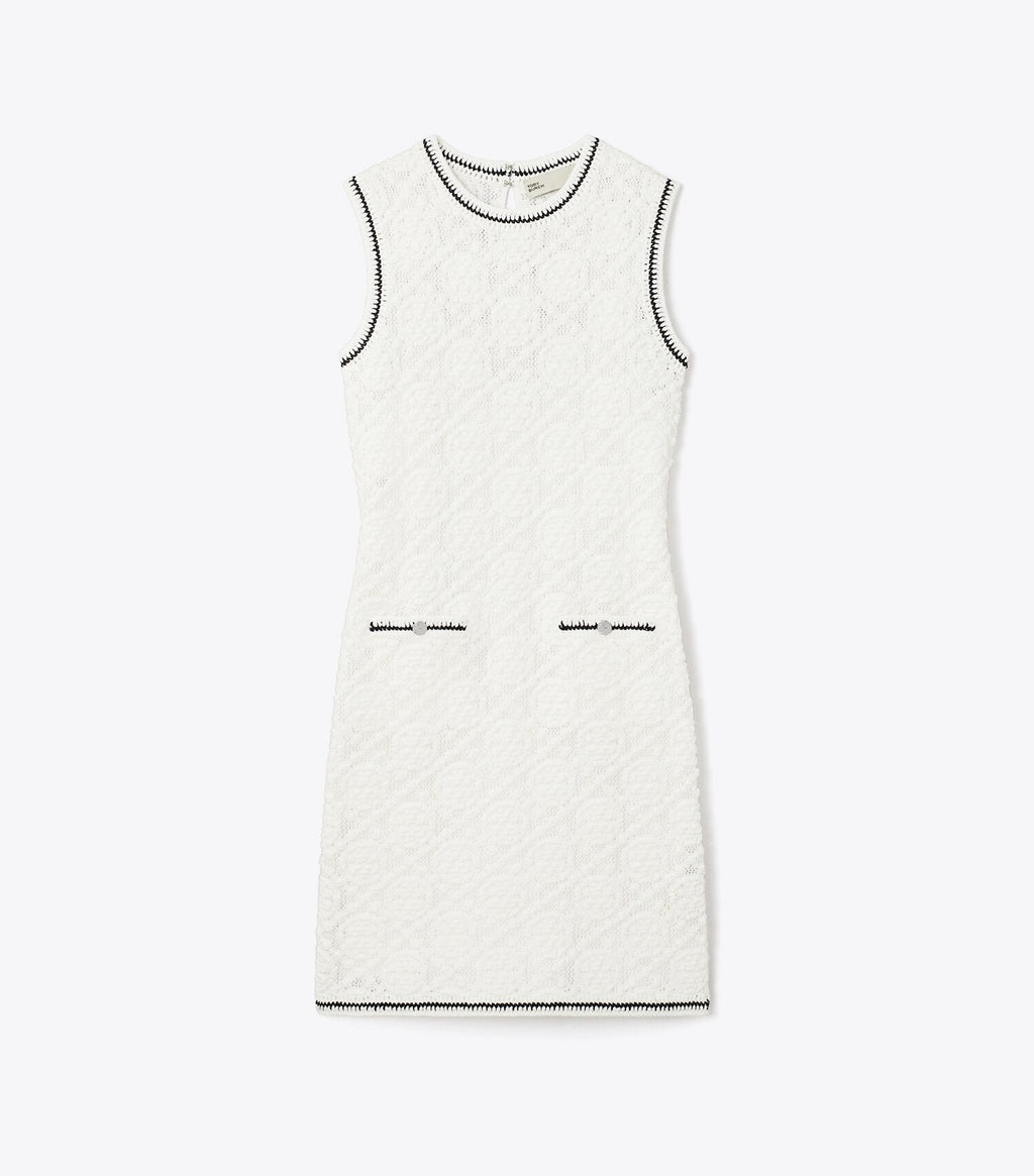 Cotton Pointelle Knitted Tank Dress
