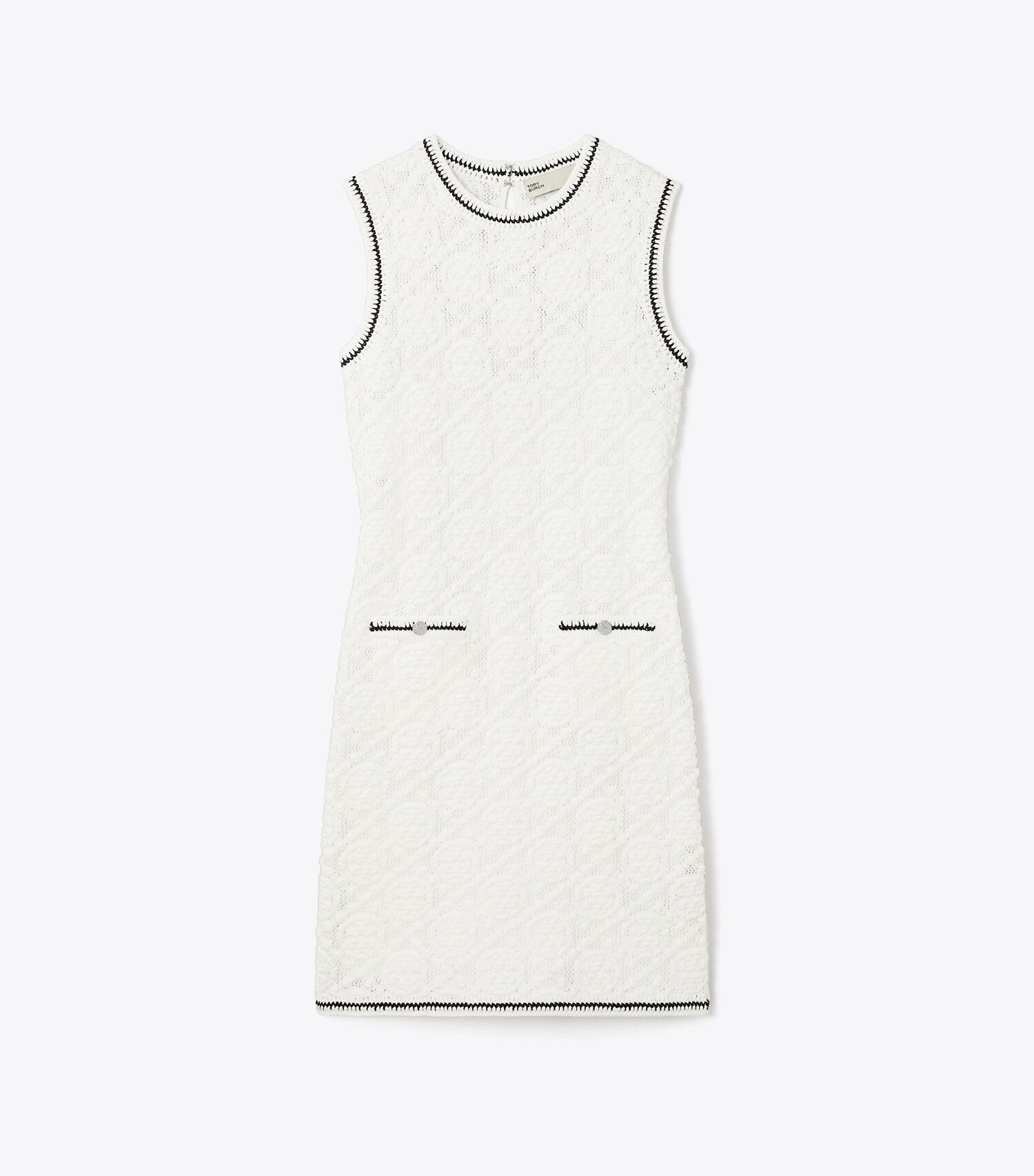 Cotton Pointelle Knitted Tank Dress
