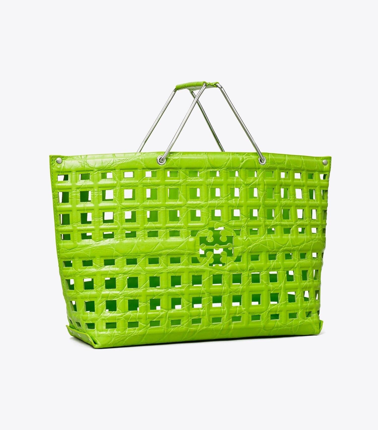 Ella Croc-Embossed Market Tote