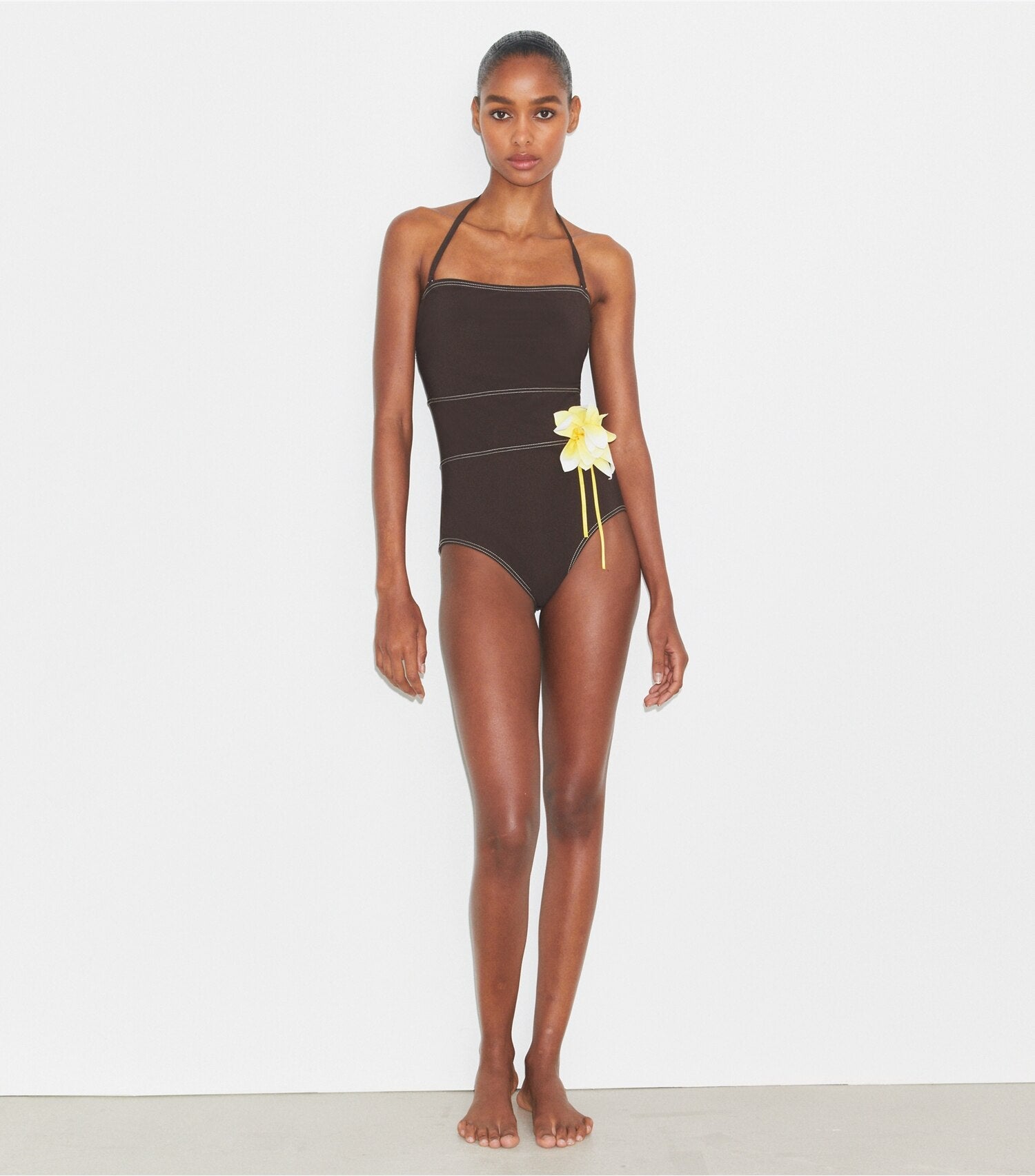 Flower Bandeau Swimsuit